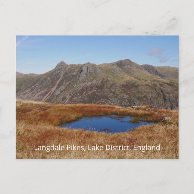 Cartão postal Langdale Pikes (Frente)