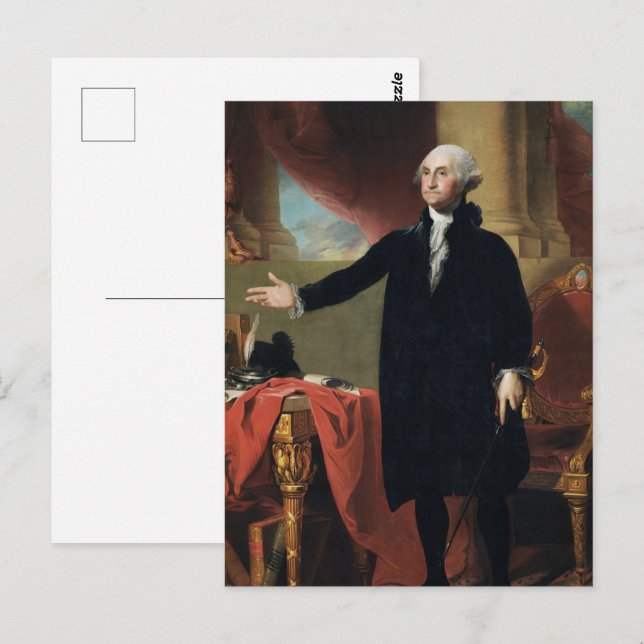 Cartão Postal Lansdowne Retrait de George Washington (Frente/Verso)