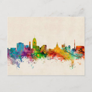 Cartão Postal Lansing Michigan Skyline