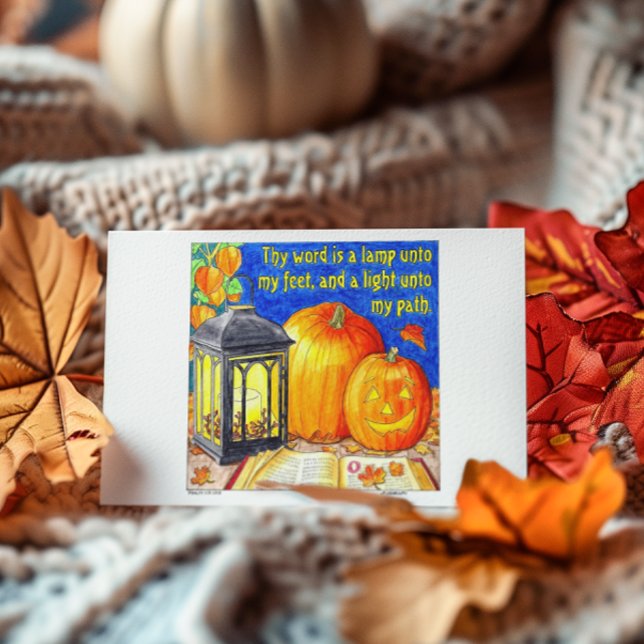 Cartão Postal Lanterna ao Meu Pé (Criador carregado)