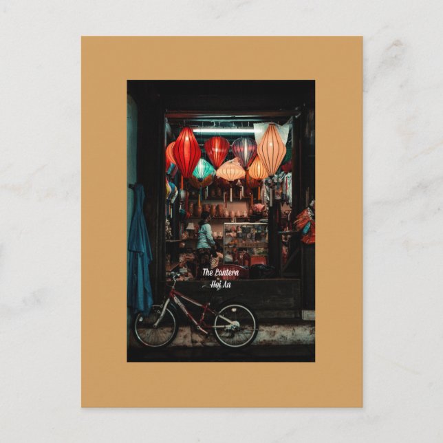 Cartão Postal Lanterna, Hoi An, Vietnã (Frente)