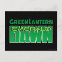 Lanterna verde - logotipo esmeralda do alvorecer