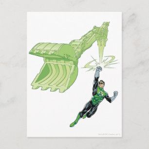 Cartão Postal Lanterna Verde - Quadrinhos, com máquina