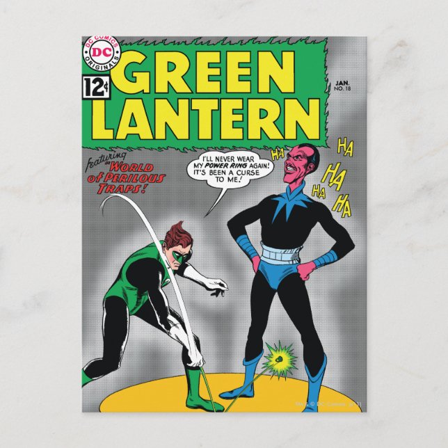 Cartão Postal Lanterna Verde Remove o Anel (Frente)