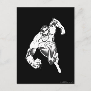 Cartão Postal Lanterna Verde Salta para a Frente