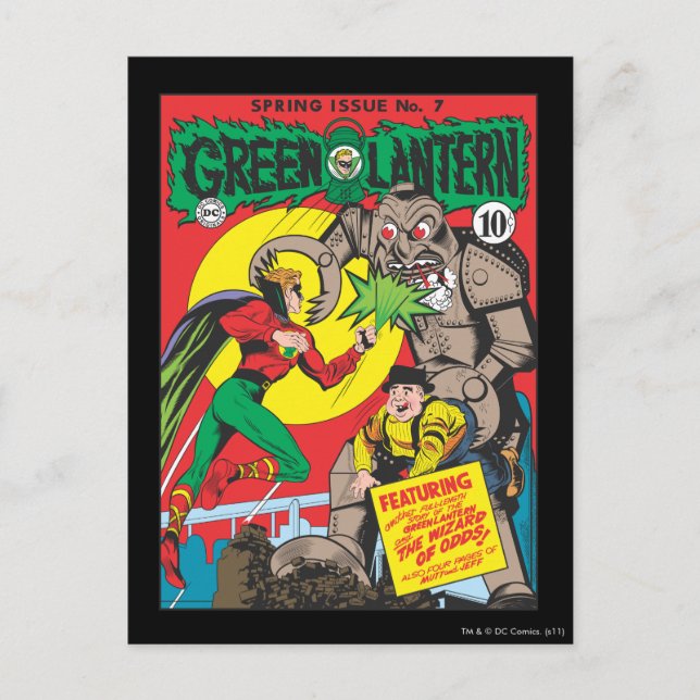 Cartão Postal Lanterna Verde vs O Feiticeiro das Dúvidas (Frente)