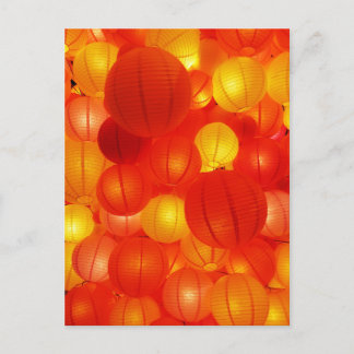 Cartão Postal Lanternas Asiáticas