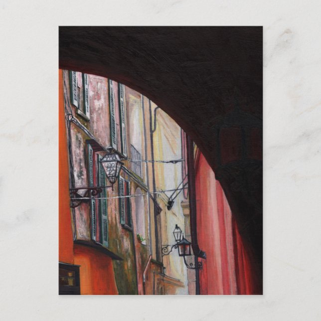 Cartão Postal Lanternas de Menaggio 2012 (Frente)