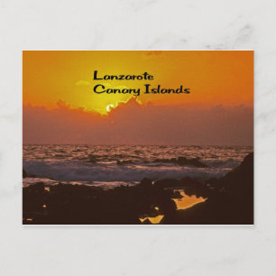 Cartão Postal Lanzarote Sunset