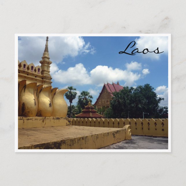 Cartão Postal lao ouro estúpido (Frente)