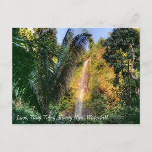 Cartão Postal Laos, Vang Vieng, Kaeng Nyui Waterfall