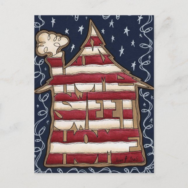 Cartão Postal lar doce (Frente)