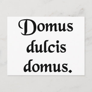 Cartão Postal Lar doce lar.