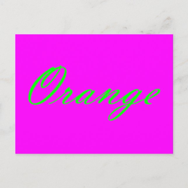 Cartão Postal Laranja (Frente)