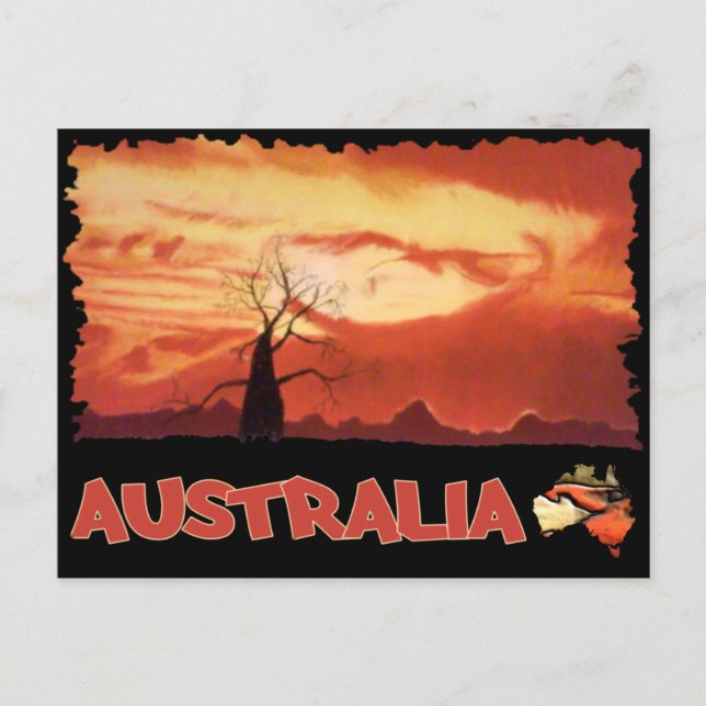 Cartão postal Laranja Australiano (Frente)