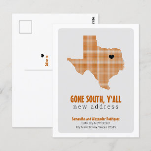 Cartão Postal Laranja Queimada foi para o Sul, vocês se movendo