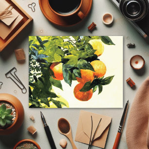 Cartão Postal Laranjas em um Ramo Winslow Homer Fine Art Postcar