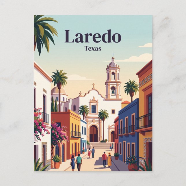 Cartão Postal Laredo Texas (Frente)