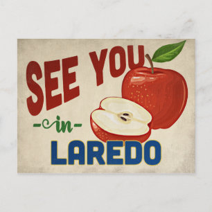 Cartão Postal Laredo Texas Apple - Viagens vintage
