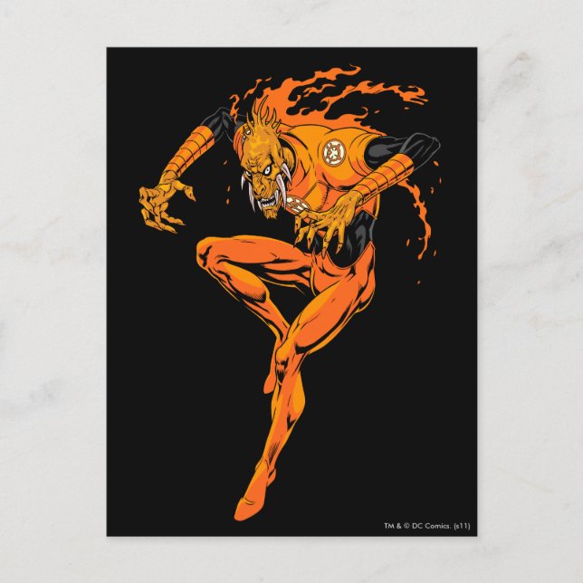 Cartão Postal Larfleeze - Agente Laranja 1 (Frente)