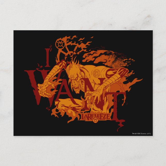 Cartão Postal Larfleeze - Agente Orange 12 (Frente)