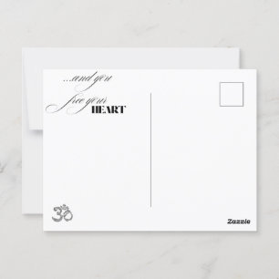 Cartão Postal Larga-me a raiva - Buda Mindenga Citação da Camisa