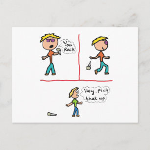 Cartão Postal Largar O Microfone