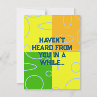 Cartão Postal Largue-Me Um Circulo Quádruplo Retro De Diversão D