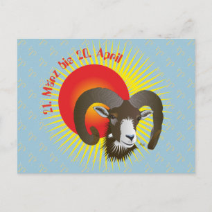 Cartão Postal Largura 21. März bis 20. April Postkarte