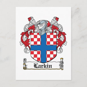 Cartão Postal Larkin Family Crest