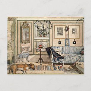 Cartão Postal Larsson - Cozy Corner, 1894, trabalho de arte