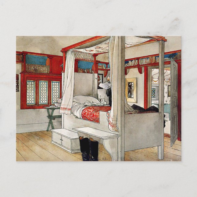 Cartão Postal Larsson - Sala dos Pais (Frente)