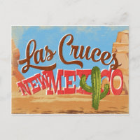 Las Cruces Novo México Deserto de Cartoon Viagem