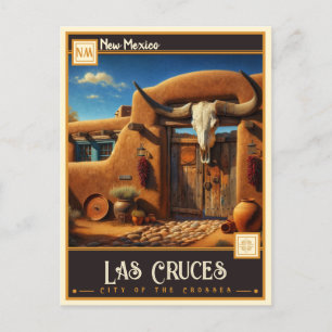 Cartão Postal Las Cruces, Novo México Vintage