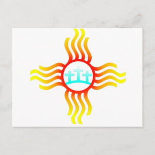 Cartão Postal Las Cruces Novo México Zia com Três Cruzes