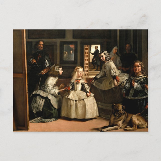 Cartão Postal Las Meninas, 1656 by Diego Velazquez (Frente)