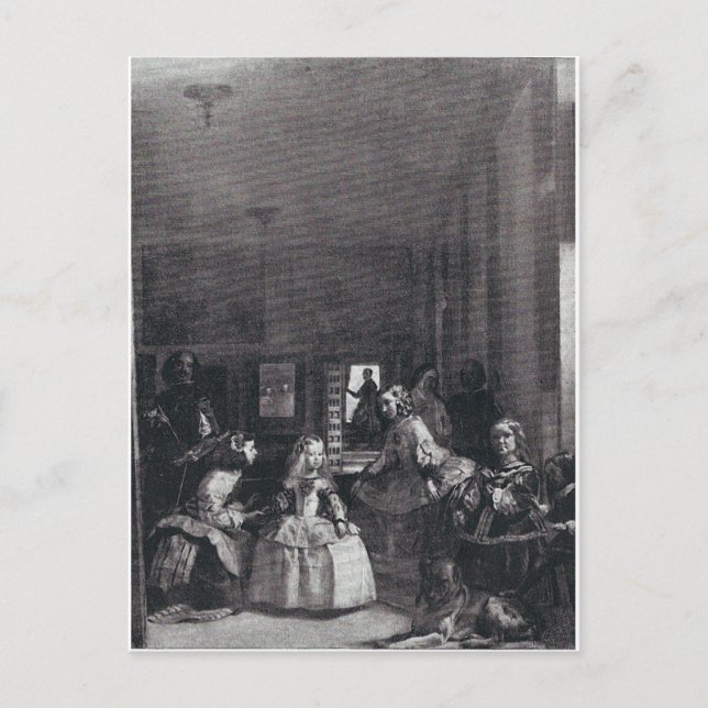Cartão Postal "Las Meninas." por Velazquez (Frente)
