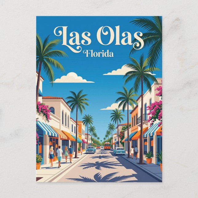 Cartão Postal Las Olas Boulevard EUA (Frente)