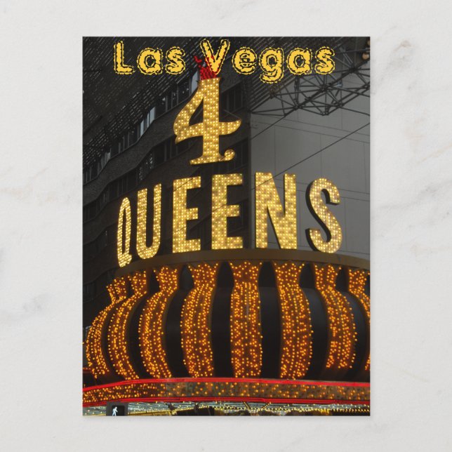 Cartão Postal Las Vegas 4 Queens (Frente)