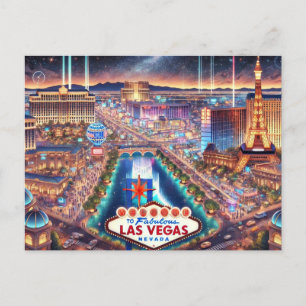 Cartão Postal Las Vegas à noite