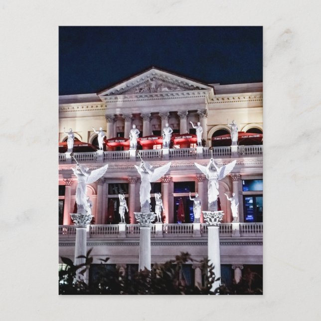 Cartão Postal Las Vegas Caesars Palace Forum Architecture Nevada (Frente)