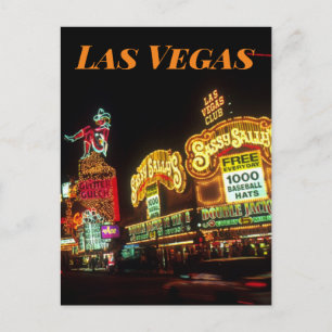 Cartão Postal Las Vegas Neon Sinaliza o viagem do cassino