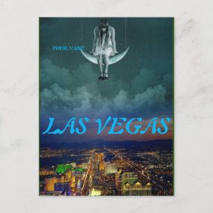 Cartão Postal Las Vegas, Nevada   Carta Postal da Silhueta