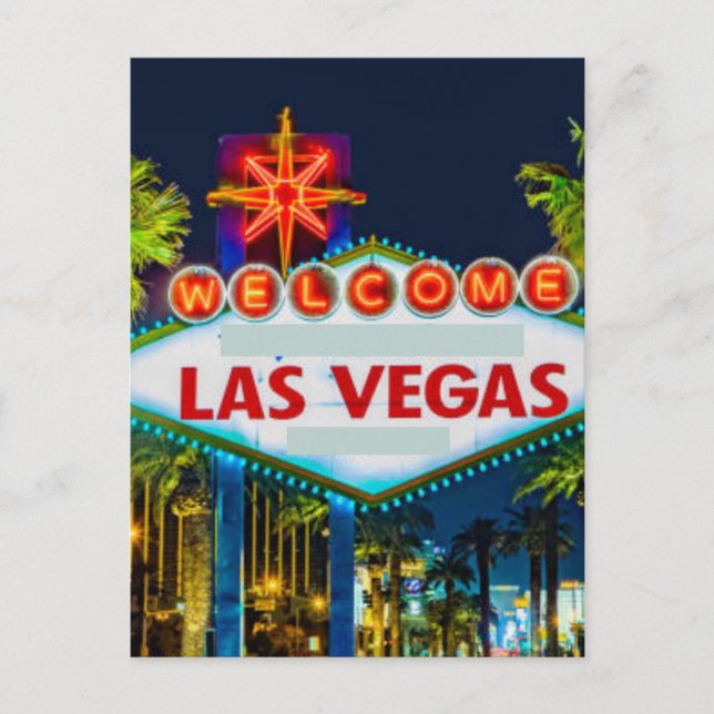 Cartão Postal Las Vegas, Nevada | Paisagem Urbana Postal (Frente)