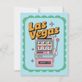 Cartão Postal Las Vegas Nevada USA Slot Machine Jackpot