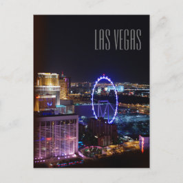 Cartão Postal Las Vegas Night Lights