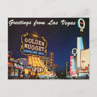 Cartão postal Las Vegas no final dos anos 50