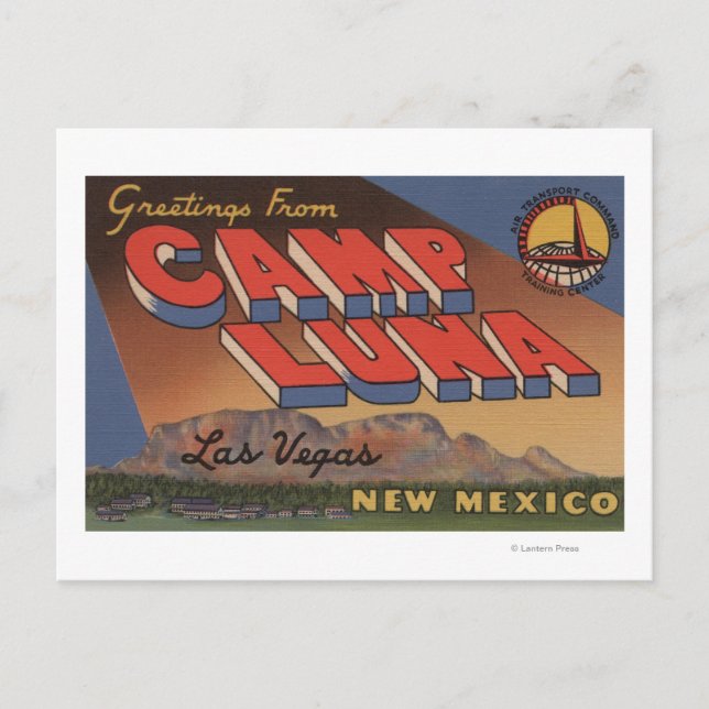 Cartão Postal Las Vegas, Novo México - Campo Luna (Frente)