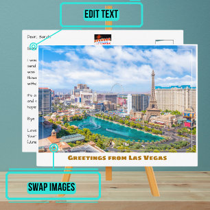 Cartão Postal Las Vegas Strip de cima