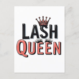Cartão Postal Lash Queen Engraçado Olhos Aparência